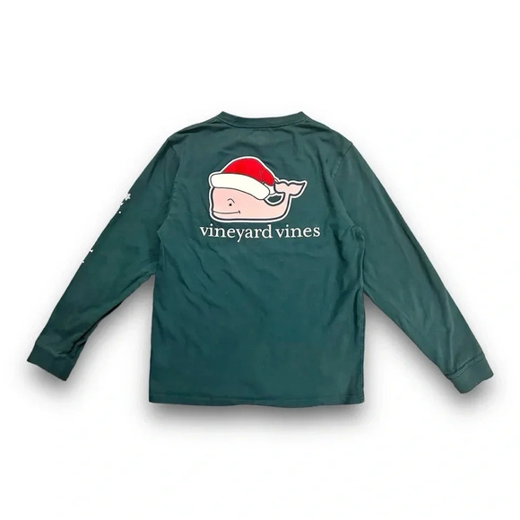 Vineyard Vines | Santa Whale Long Sleeve T Shirt (L) 🎅🏻 - Picture 1 of 5